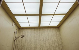 Натяжной потолок с фотопечатью и подсветкой