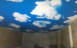 Фотопечать облака в ванную